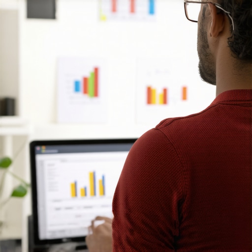 SEO expert working on local SEO tactics on a laptop