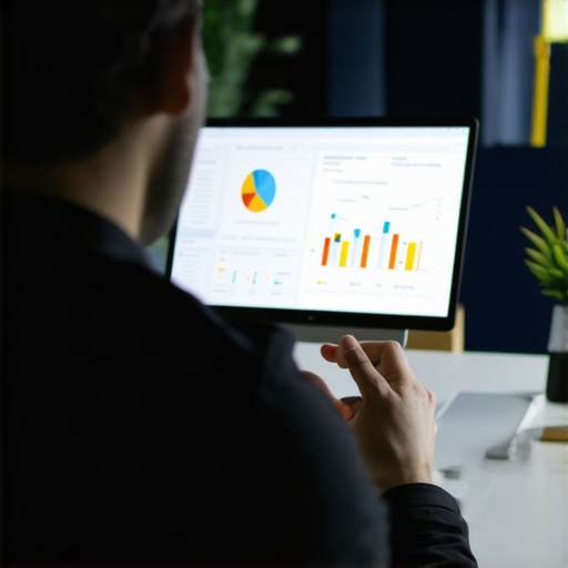 SEO expert reviewing local marketing data and pricing models