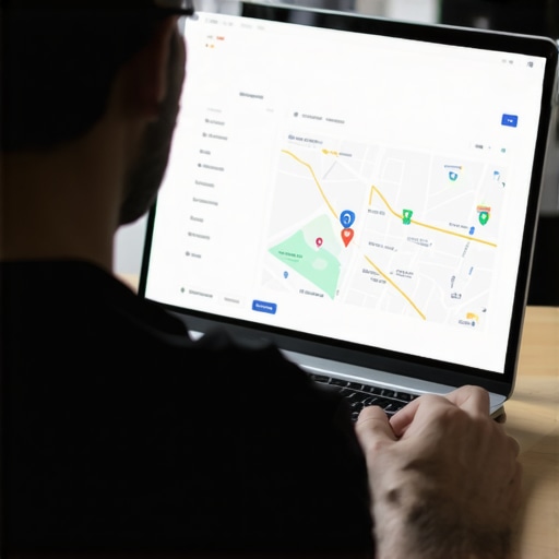 Personal Reflection on Local SEO Success Business owner analyzing local SEO performance on laptop.