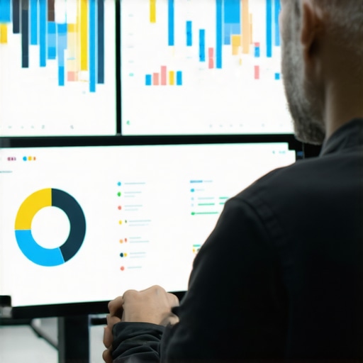 Person reviewing SEO analytics dashboard focused on local map rankings
