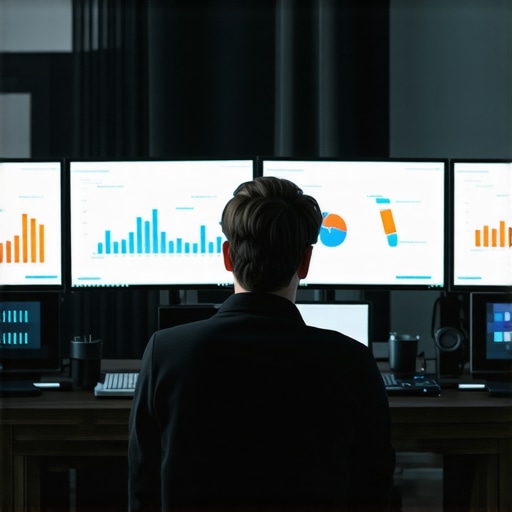 A person analyzing local SEO performance using various digital tools