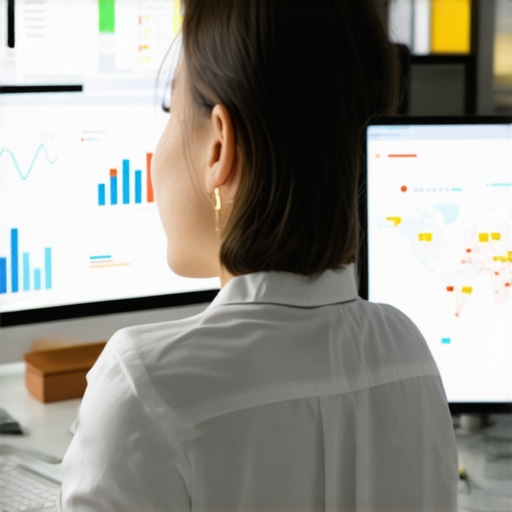 Effective Tools for Local SEO Maintenance Person reviewing local SEO analytics on a computer screen