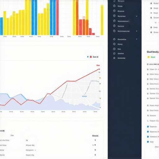 A digital dashboard displaying local map rankings and analytics for SEO performance.