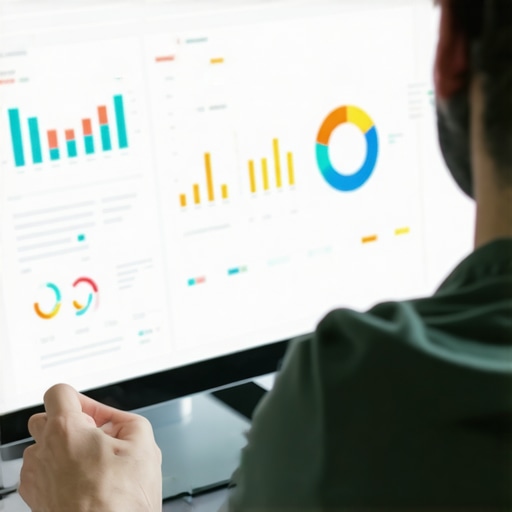 Monitoring Local SEO Performance with Advanced Tools Person reviewing local SEO analytics and rankings on a computer, emphasizing regular maintenance.