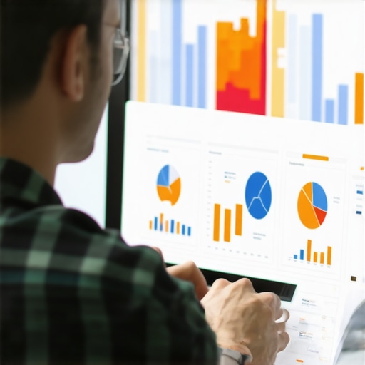 Using SEO Tools for Local Marketing Person working on local SEO dashboard with charts and graphs