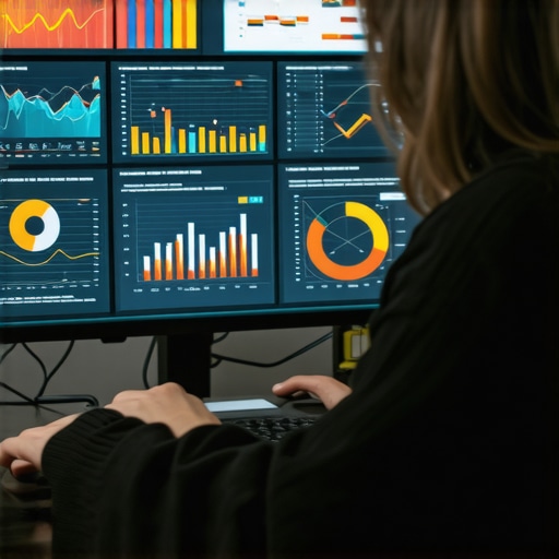 Person reviewing SEO performance metrics on a laptop