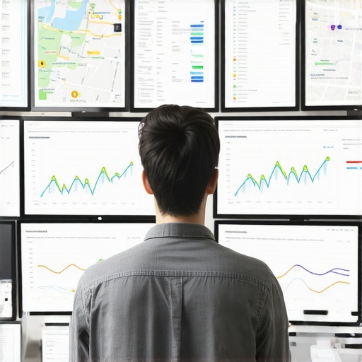 Effective SEO Monitoring Tools Person monitoring local search performance using analytical tools